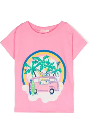 Billieblush T-shirt i jersey med illustration-tryk