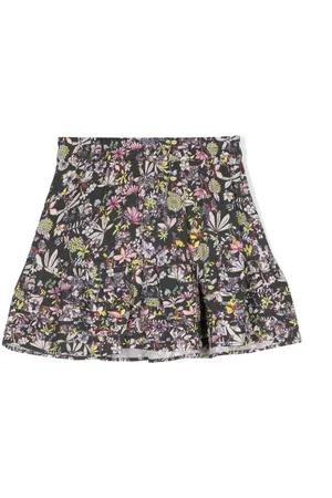 Zadig & Voltaire Nederdel med blomstertryk og svaj