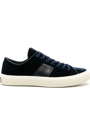 Tom Ford Cambridge sneakers i læder med krokodilleeffekt