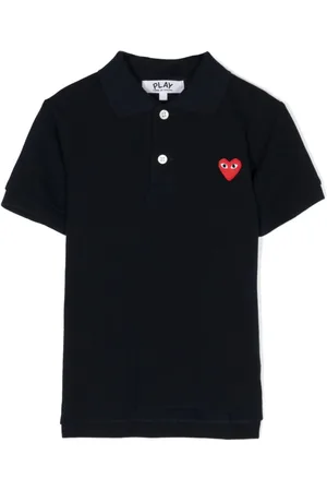 Comme des Garçons Polotrøje med broderet logo