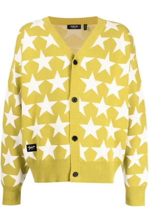 FIVE CM Cardigan i intarsiastrik
