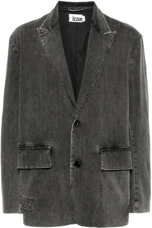 Izzue Denimblazer med spidsrevers