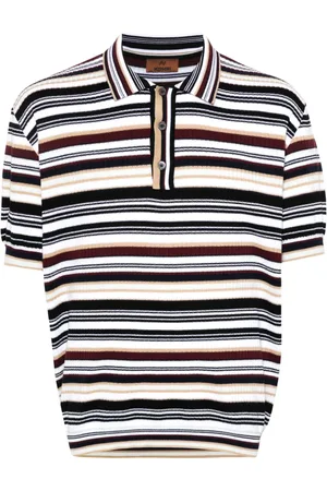 Missoni Strikket polo med striber