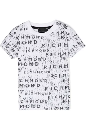 John Richmond T-shirt med logotryk