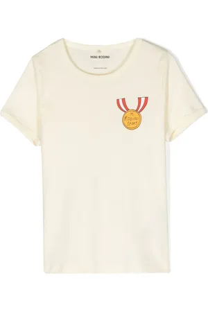 Mini Rodini T-shirt med medaljetryk