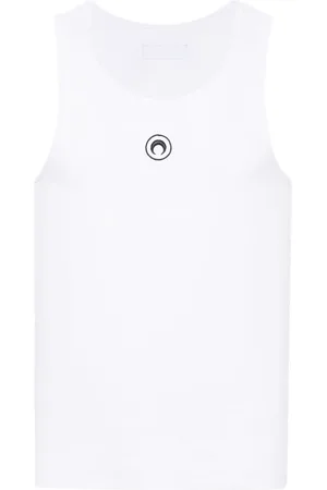 Marine Serre Tanktop med halvmånebroderi