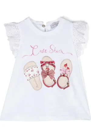 MONNALISA T-shirt med sko-tryk