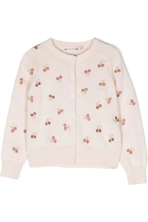 BONPOINT Cardigan med kirsebærbroderi
