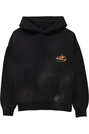 Purple Brand Imprint hættetrøje med broderet logo