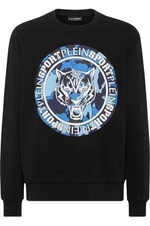 Philipp Plein Sweatshirt med tigertryk og kamuflage