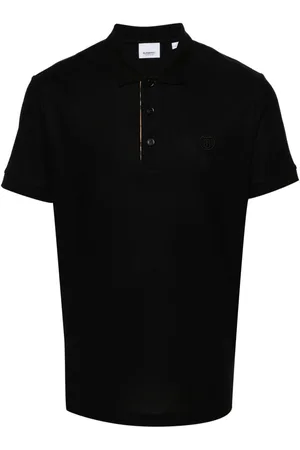 Burberry Polo i piqué med broderet logo