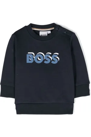HUGO BOSS Sweatshirt i jersey med logotryk