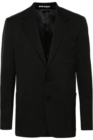 Palm Angels Enkeltradet blazer i twill