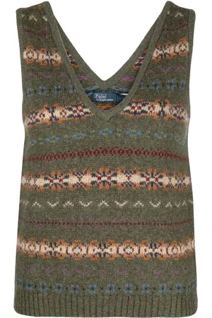 Ralph Lauren ærmeløs Fair Isle trøje