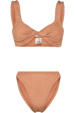 Hunza G Juno bikini med krøllet effekt