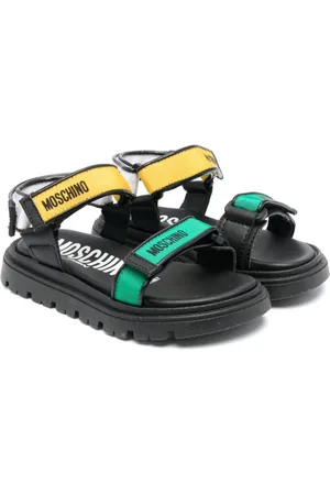 Moschino Sandaler med burrelukning og logotryk