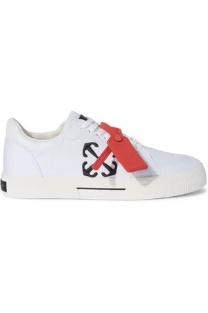 OFF-WHITE New Low Vulcanized sneakers i lærred