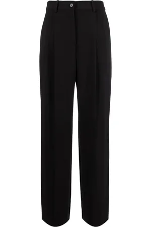 Calvin Klein Bukser med mellemhøj talje og brede ben