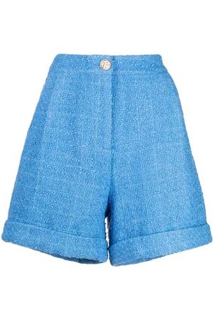 Edward Achour Paris Shorts i tweed med brede ben