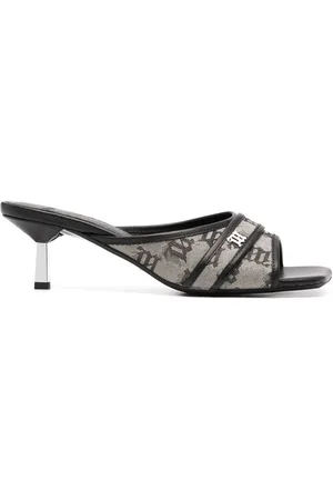 MISBHV 70mm mules med monogram og åben tå