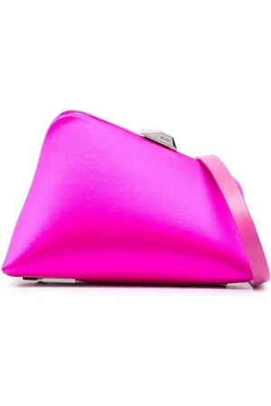 The Attico Clutch i læder med 8.30pm-logotryk