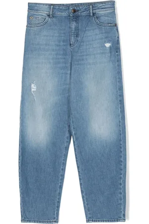 Emporio Armani Denimjeans med slitageeffekt