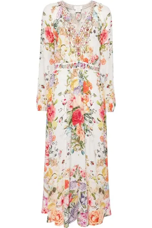 Camilla Lang Raglan kjole med blomstret tryk