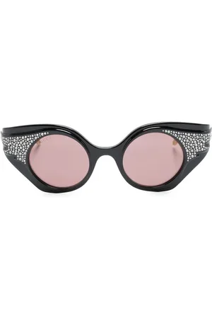 Gucci Cat eye-solbriller med krystaludsmykning