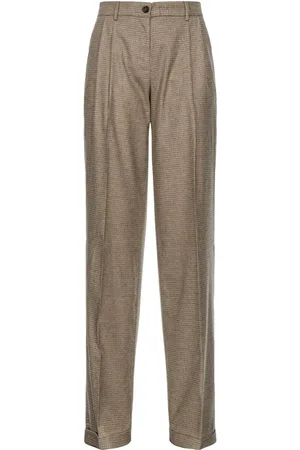 Pinko Vasetto flannel-bukser med brede ben