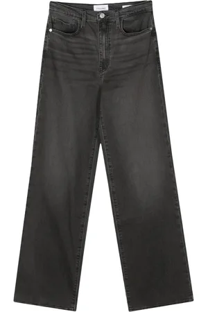 Frame Vaskede jeans med lige ben og whiskering-effekt