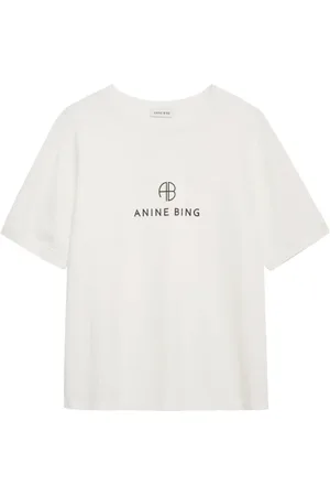 ANINE BING T-shirt med logotryk