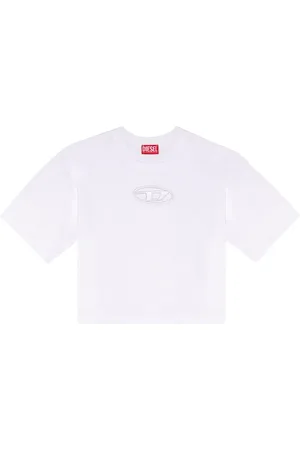 Diesel T-Rowy T-shirt med logo og udskæringsdetalje