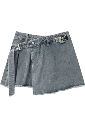 Musium Div. Bukse-nederdel i denim og slå-om-stil