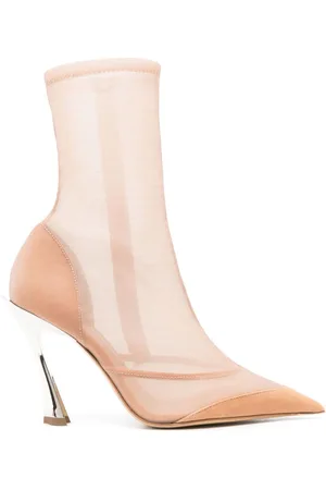 MUGLER 100mm semi-gennemsigtige ankelstøvler