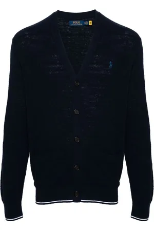 Ralph Lauren Cardigan med Polo Pony-broderi