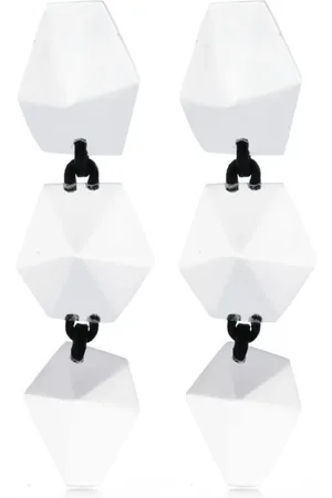 MONIES Lumen øreringe med gennemsigtig design