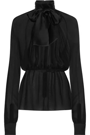 Dolce & Gabbana Halvgennemsigtig bluse