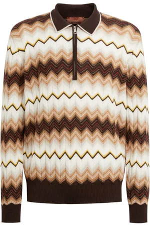 Missoni Langærmet polo med zigzag-mønster