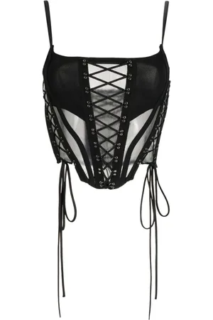 MONSE Bustier-top med blondedetalje