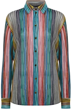 Missoni Stribet skjorte i ribstrik