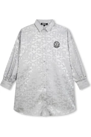 DKNY Kjole med monogram-jacquard
