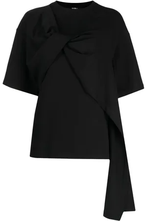 GOEN.J T-shirt med snoet detalje