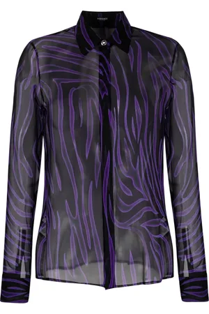 VERSACE Skjorte med zebratryk
