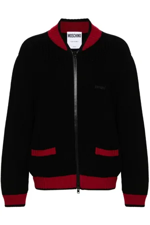 Moschino Cardigan med logo-applikation