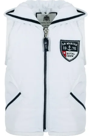 Lapin House Polstret vest med logo-applikation