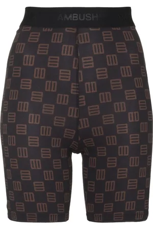 AMBUSH Højtaljede cykelshorts med monogramtryk