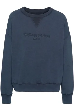 Maison Margiela Sweatshirt i bomuld med omvendt vævning
