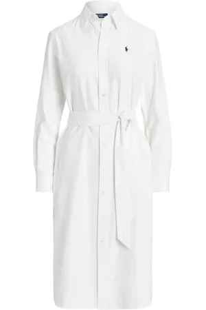 Ralph Lauren Cory polo-kjole med Polo Pony-broderi