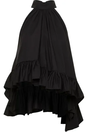 Azeeza Plath top i poplin med flæser