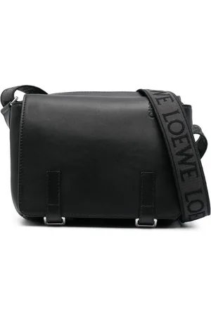 Loewe Military messenger-taske i læder